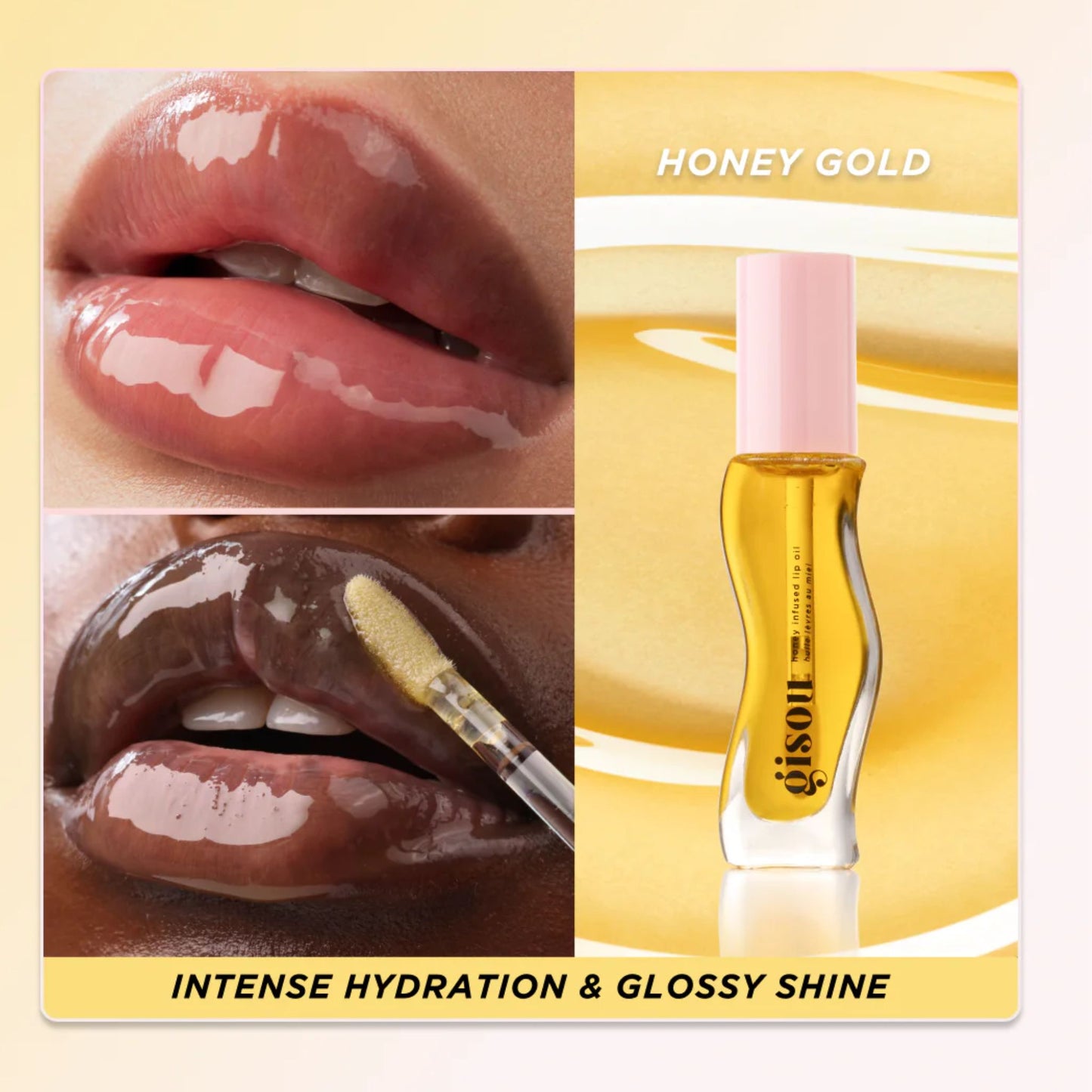 Gisou Honey Infused Lip Oil, Honey Gold