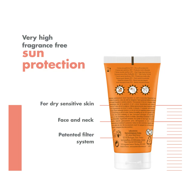 Avene - Crème solaire sans parfum SPF50+