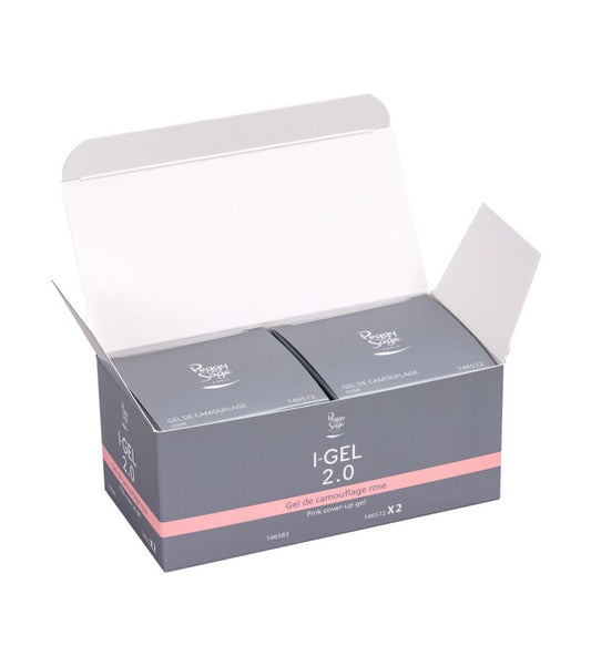 Peggy Sage - Confezione da 2 gel UV&amp;LED I-GEL 2.0 rosa mimetico 