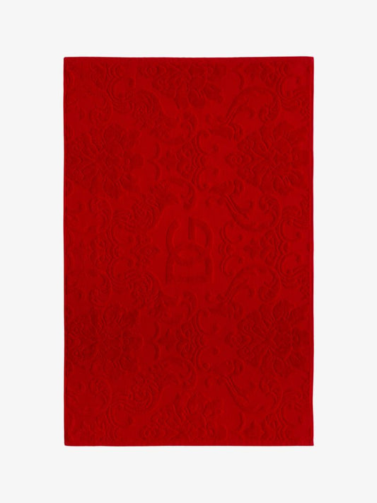 rouge / 87cm x 54cm tapis de bain