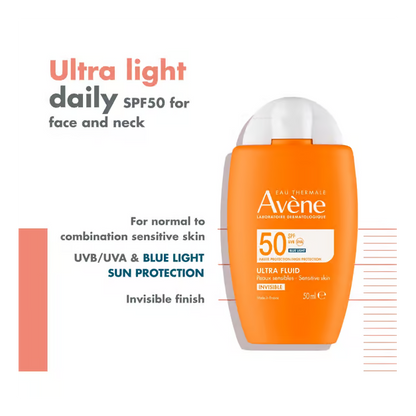 Avene – Ultra Fluid Invisible SPF 50 