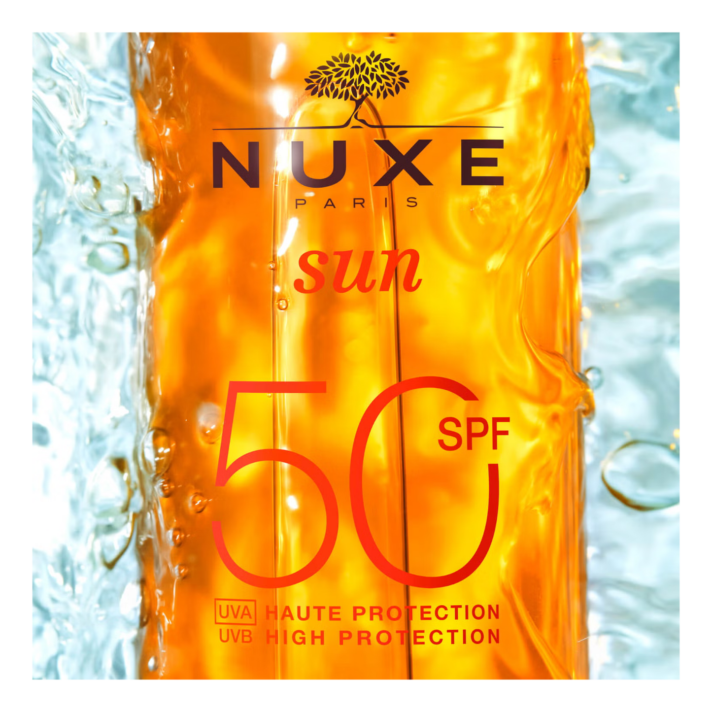 Nuxe – SPF50 – Bräunungsöl für Gesicht und Körper – hoher Schutz