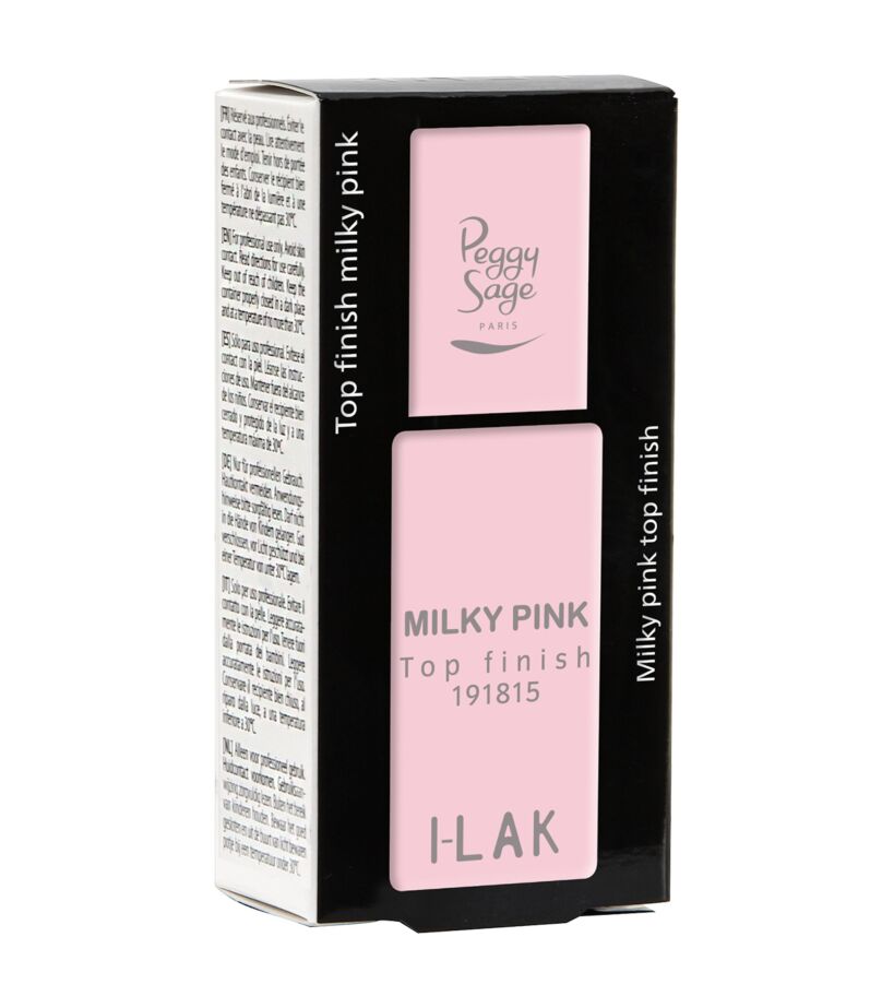 Peggy Sage – Top Finish Milky Pink: milchiges Rosa und glänzendes semipermanentes Finish 