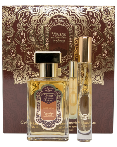 Perfume Gift Set - Oriental Ayurvedic Amber Vanilla Patchouli Fragrance