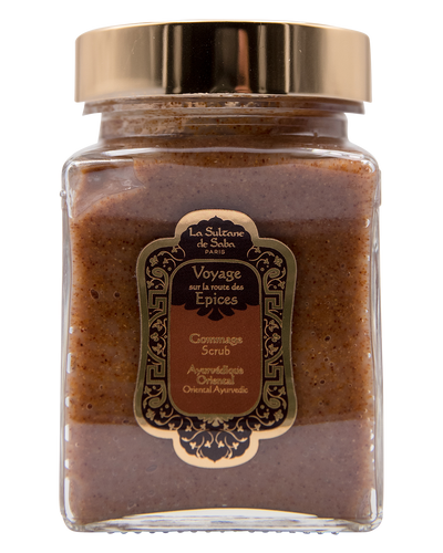 Body Scrub - Oriental Ayurvedic Amber Vanilla Patchouli Fragrance