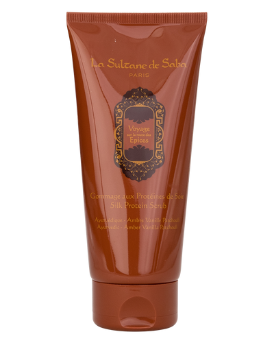 Silk Protein Scrub - Oriental Ayurvedic Amber Vanilla Patchouli Fragrance