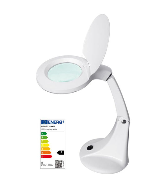 Peggy Sage - Lampada con ingrandimento da tavolo – 36 LED – 6 W 