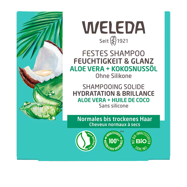 Weleda - Shampooing Solide - Hydratation et Brillance