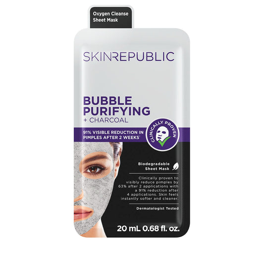 Masque Visage Bulles Purifiant + Charbon Actif