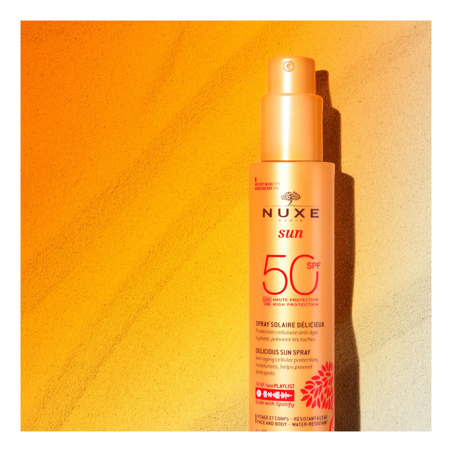 Nuxe – SPF50 – Sonnenspray für Gesicht und Körper – hoher Schutz 