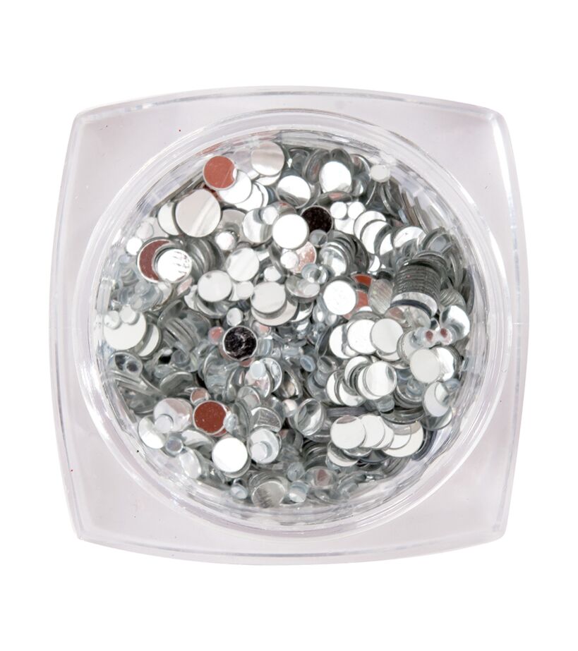 Peggy Sage - Paillettes pour ongles Silver mix