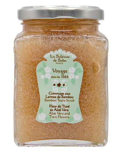 Bamboo Tears Body Scrub - Aloe Vera and Tiare Flower Fragrance