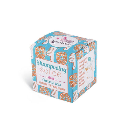 Lamazuna - Shampooing Solide - Cheveux Secs - Huile d'Argan & orange