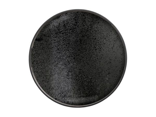 Aged Tray Mirror S - Charcoal | Plateau Ø 48 cm