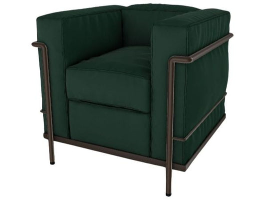 Ouate de polyester / Verni marron / 13X337 Verde Bosco - Pelle scozia cat. X