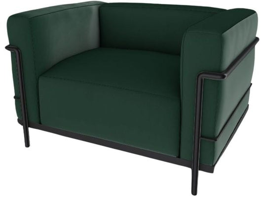 Ouate de polyester / Verni noir / 13X337 Verde Bosco - Pelle scozia cat. X