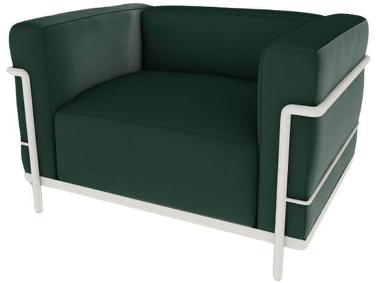 Ouate de polyester / Verni ivoire / 13X337 Verde Bosco - Pelle scozia cat. X