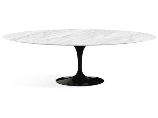 Saarinen Tulip Dining | Table ovale - Structure epoxy noir