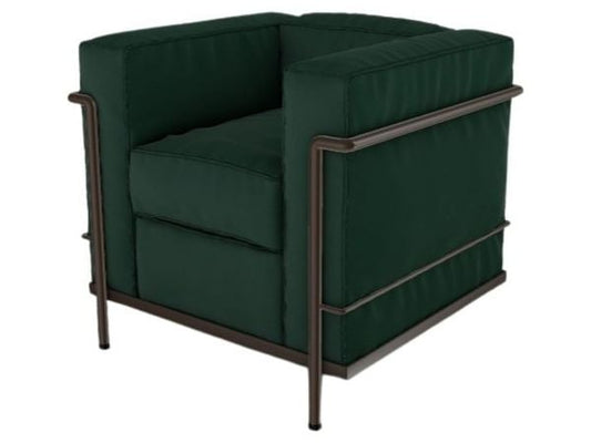 Plumes / Verni marron / 13X337 Verde Bosco - Pelle scozia cat. X