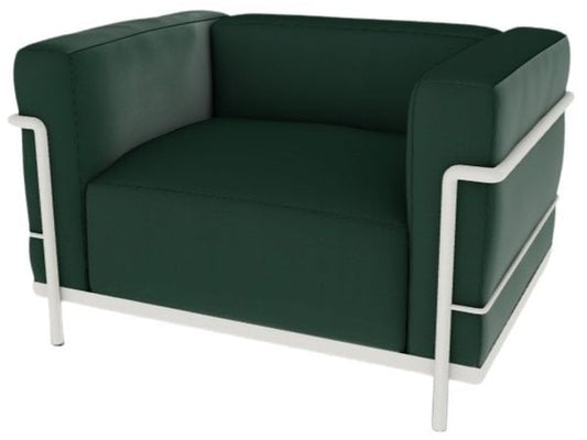 Plumes / Verni ivoire / 13X337 Verde Bosco - Pelle scozia cat. X